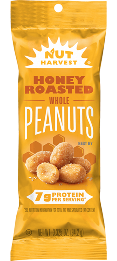 NUT HARVEST® Honey Roasted Whole Peanuts | Nut Harvest